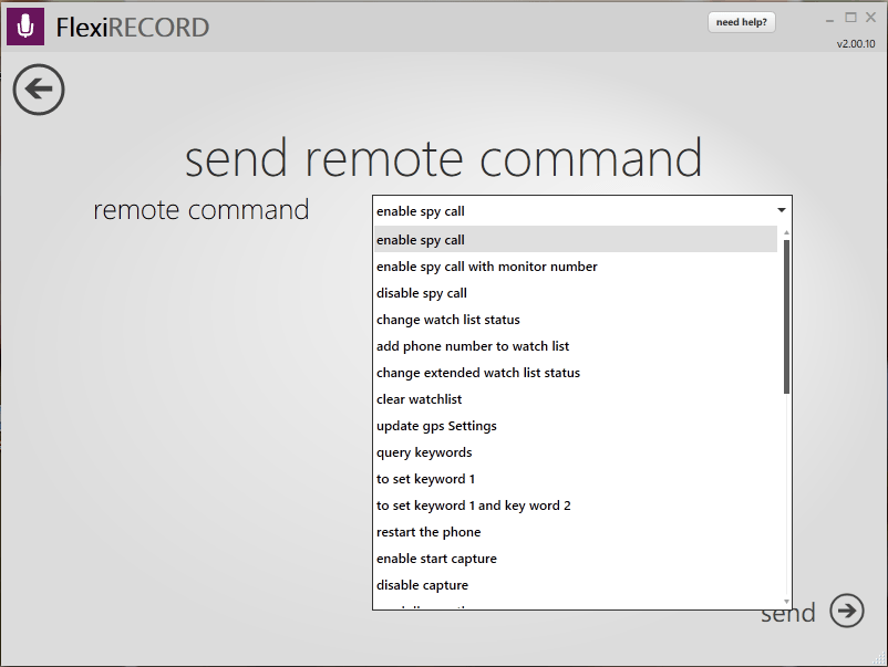 Send Remote Command