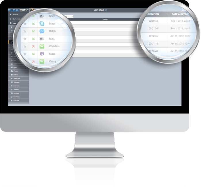 Spy on VoIP Call Logs