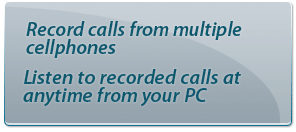 Record calls from multiple cellphones